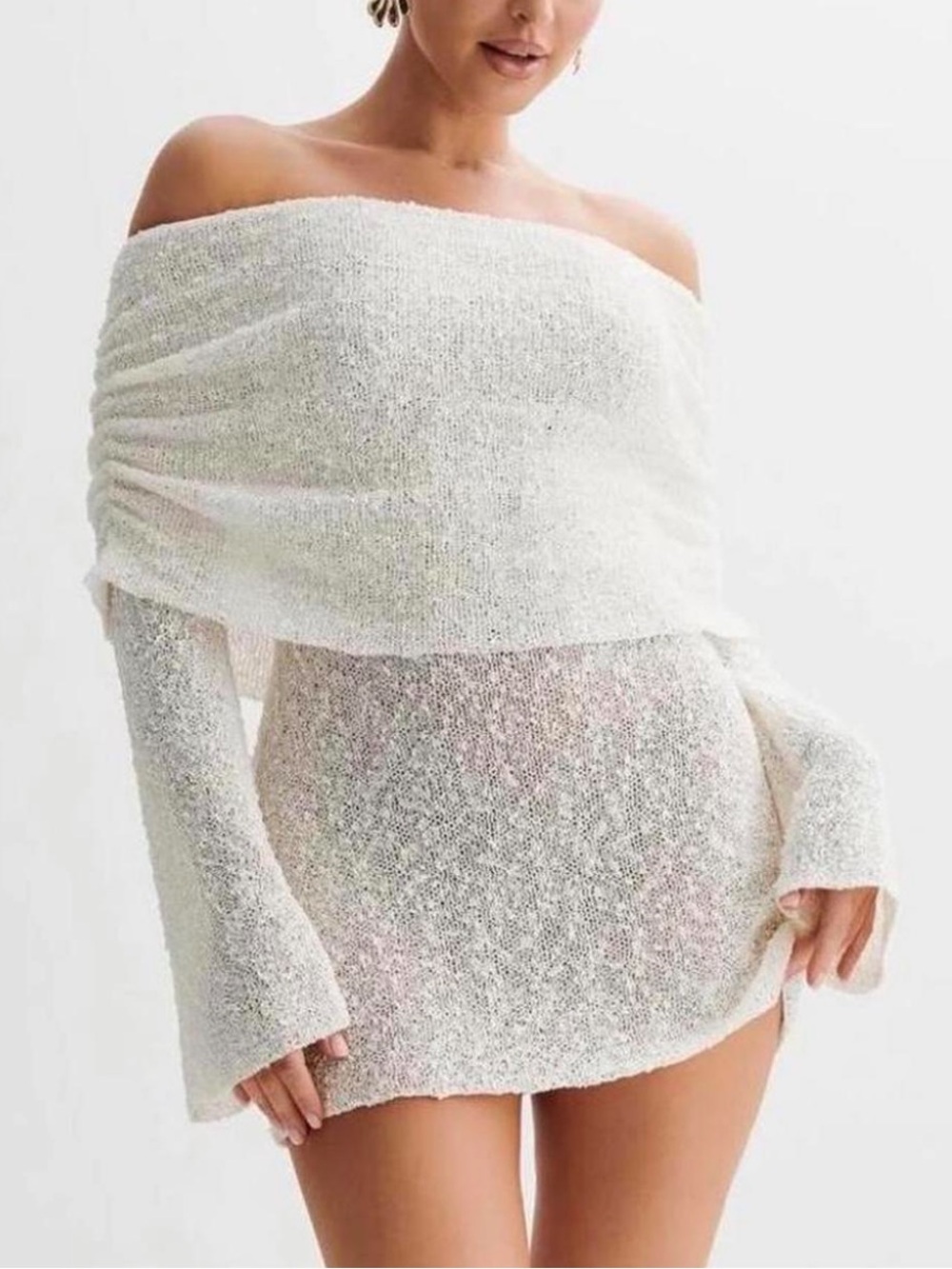 Meshki Marisol Off Shoulder Mini Dress